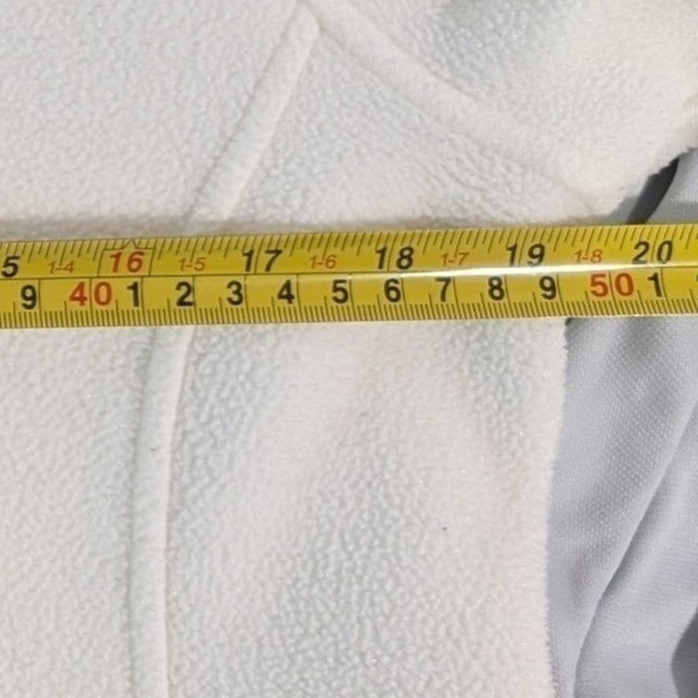 Vineyard Vines Fleece 1/4 Zip Pullover Cream Blue Women's - Size XS/S‎ - Picture 7 of 8